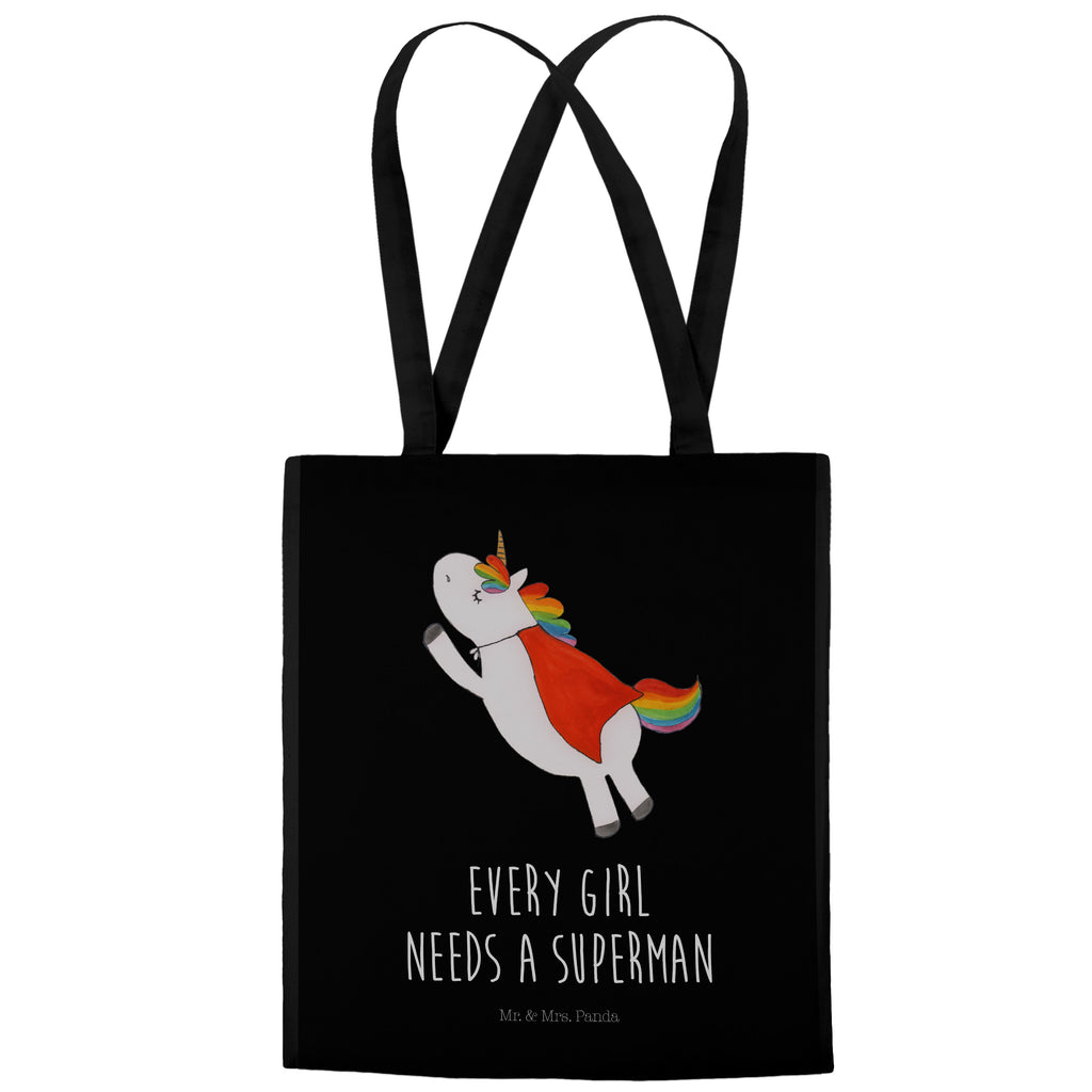 Tragetasche Einhorn Super Beuteltasche, Beutel, Einkaufstasche, Jutebeutel, Stoffbeutel, Einhorn, Einhörner, Einhorn Deko, Pegasus, Unicorn, Traummann, Superheld, Held, Freundin, Geschenk, Girl, Mädchen