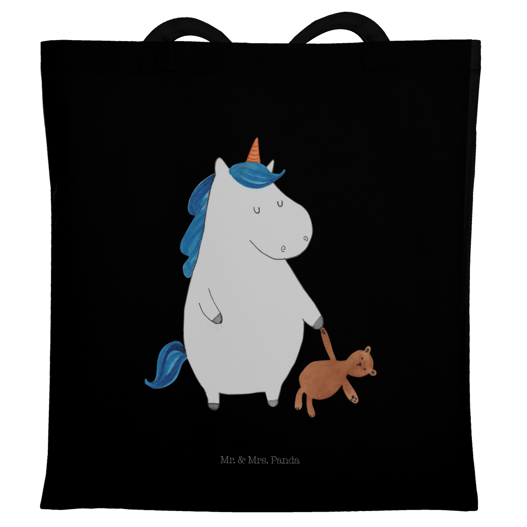 Tragetasche Einhorn Teddy Beuteltasche, Beutel, Einkaufstasche, Jutebeutel, Stoffbeutel, Einhorn, Einhörner, Einhorn Deko, Pegasus, Unicorn, schlafen, gute Nacht, Single, Bett, Träumen, Freundin, Singleleben
