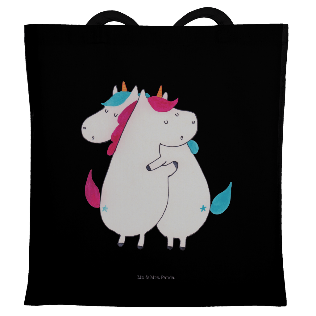 Tragetasche Einhörner Umarmen Beuteltasche, Beutel, Einkaufstasche, Jutebeutel, Stoffbeutel, Einhorn, Einhörner, Einhorn Deko, Pegasus, Unicorn, Freundinnen, Freundin, BFF, Schwester, Schwestern, Familie, Geschwister, Sister, Liebe
