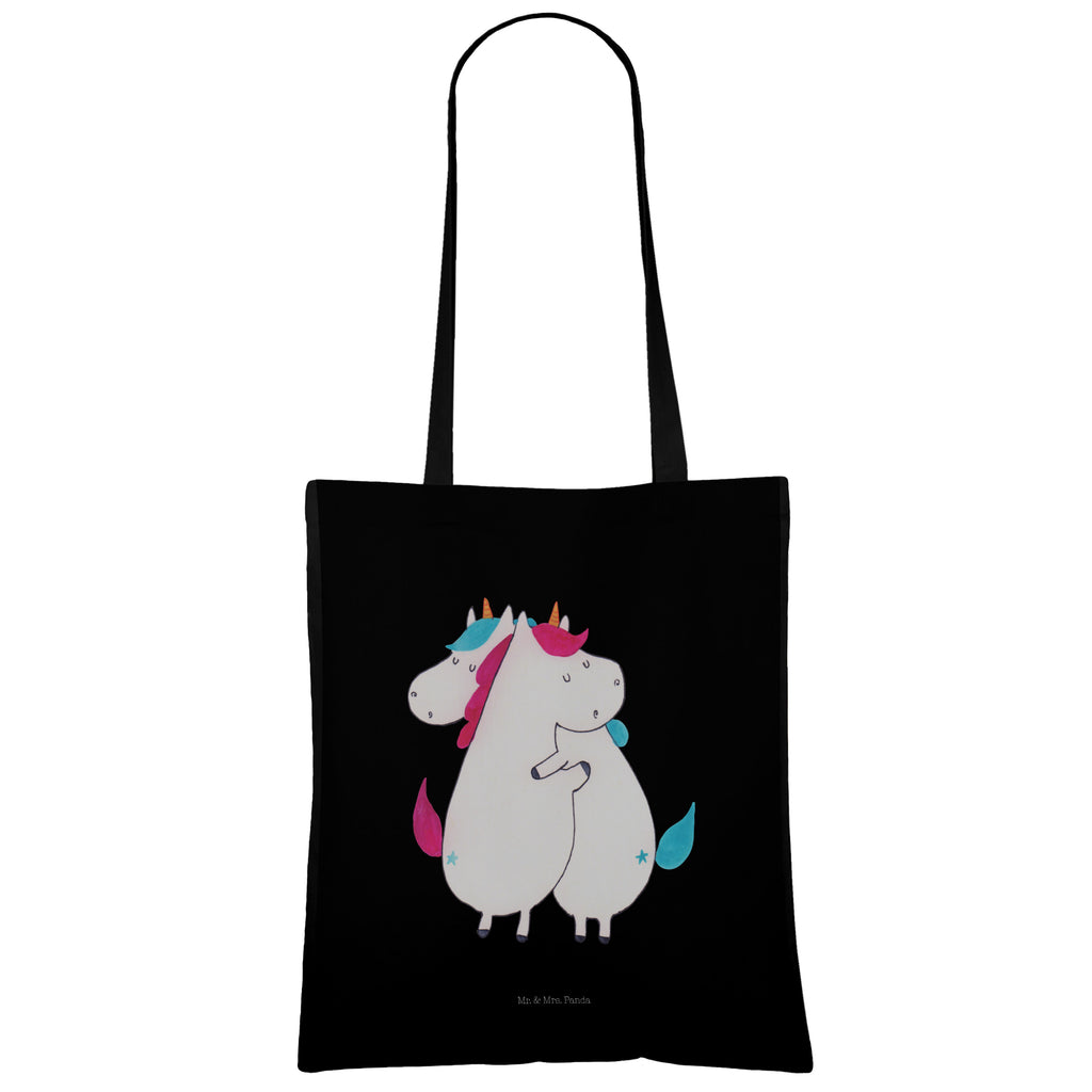 Tragetasche Einhörner Umarmen Beuteltasche, Beutel, Einkaufstasche, Jutebeutel, Stoffbeutel, Einhorn, Einhörner, Einhorn Deko, Pegasus, Unicorn, Freundinnen, Freundin, BFF, Schwester, Schwestern, Familie, Geschwister, Sister, Liebe