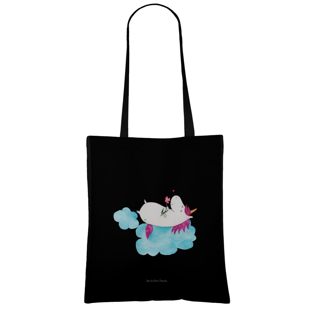 Tragetasche Einhorn verliebt auf Wolke Beuteltasche, Beutel, Einkaufstasche, Jutebeutel, Stoffbeutel, Einhorn, Einhörner, Einhorn Deko, Pegasus, Unicorn, verliebt, Liebe, Liebesbeweis, Freundin, Wolke