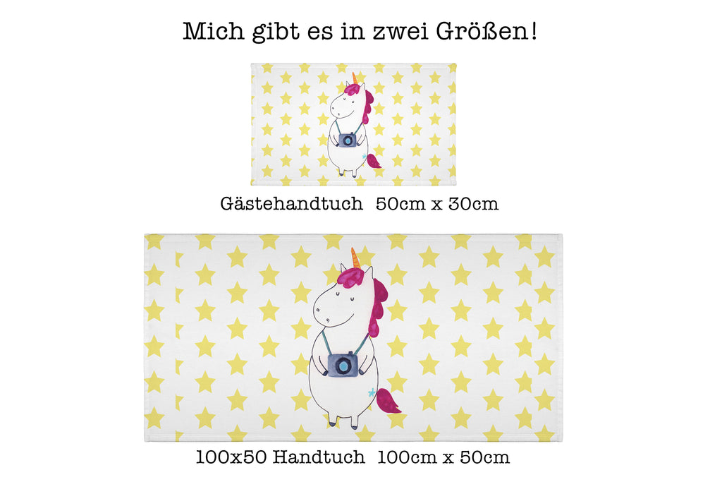 Gäste Handtuch Einhorn Fotograf Gästetuch, Reisehandtuch, Sport Handtuch, Frottier, Kinder Handtuch, Einhorn, Einhörner, Einhorn Deko, Pegasus, Unicorn, Fotograf, Fotografie, Kamera, Reisen, Weltreise, Weltenbummler, Urlaub, Tourist, Kurztrip, Reise, Städtereise