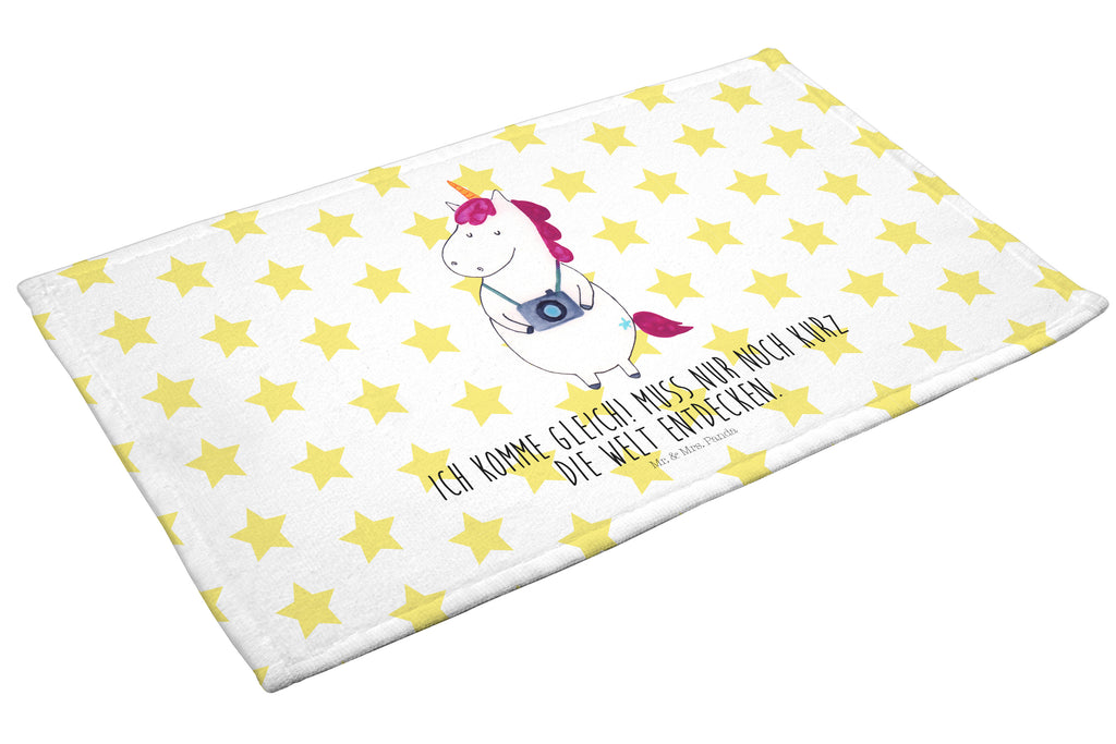 Gäste Handtuch Einhorn Fotograf Gästetuch, Reisehandtuch, Sport Handtuch, Frottier, Kinder Handtuch, Einhorn, Einhörner, Einhorn Deko, Pegasus, Unicorn, Fotograf, Fotografie, Kamera, Reisen, Weltreise, Weltenbummler, Urlaub, Tourist, Kurztrip, Reise, Städtereise