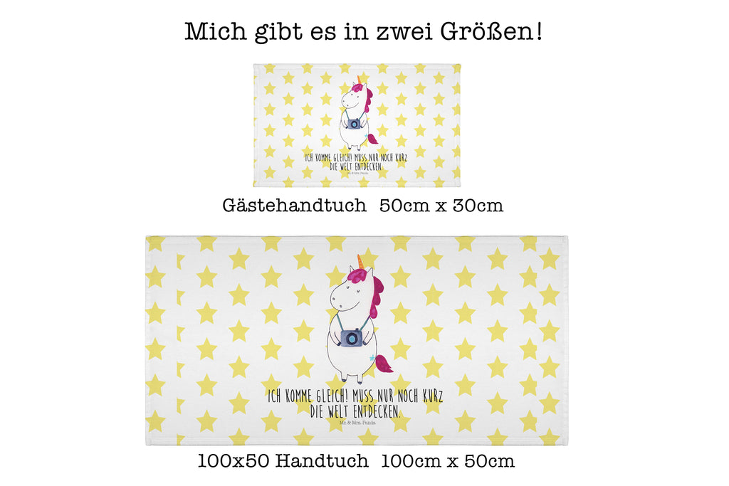 Gäste Handtuch Einhorn Fotograf Gästetuch, Reisehandtuch, Sport Handtuch, Frottier, Kinder Handtuch, Einhorn, Einhörner, Einhorn Deko, Pegasus, Unicorn, Fotograf, Fotografie, Kamera, Reisen, Weltreise, Weltenbummler, Urlaub, Tourist, Kurztrip, Reise, Städtereise