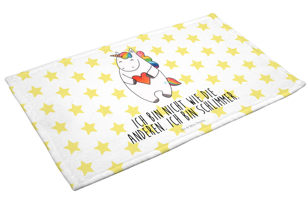 Gäste Handtuch Einhorn Herz Gästetuch, Reisehandtuch, Sport Handtuch, Frottier, Kinder Handtuch, Einhorn, Einhörner, Einhorn Deko, Pegasus, Unicorn, Herz, schlimm, böse, witzig, lustig, Freundin, anders, bunt