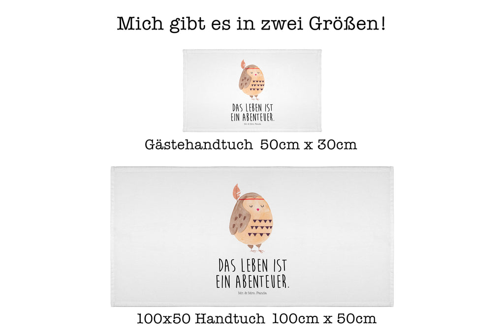 50 x 100 Handtuch Eule Federschmuck Handtuch, Badehandtuch, Badezimmer, Handtücher, groß, Kinder, Baby, Eule, Eule Deko, Owl, Das Leben ist ein Abenteuer, Reisespruch, Federschmuck, Dekoration