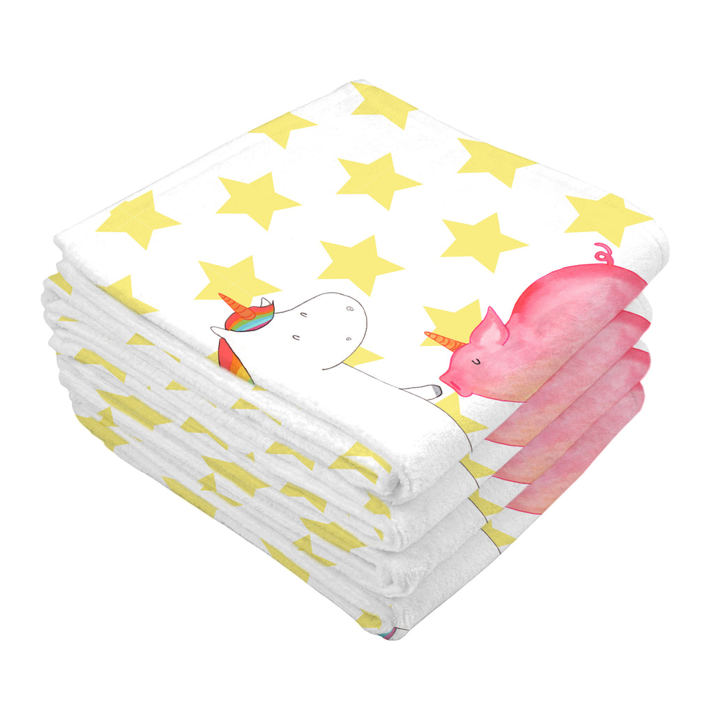 50 x 100 Handtuch Einhorn + Schweinhorn Handtuch, Badehandtuch, Badezimmer, Handtücher, groß, Kinder, Baby, Einhorn, Einhörner, Einhorn Deko, Pegasus, Unicorn, Freundschaft, Schweinhorn, Schwein, Freundin, Schweinchen