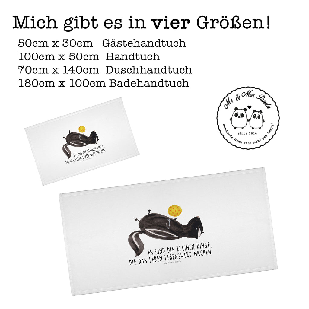 50 x 100 Handtuch Stinktier Ball Handtuch, Badehandtuch, Badezimmer, Handtücher, groß, Kinder, Baby, Stinktier, Skunk, Wildtier, Raubtier, Stinker, Stinki, verspielt, Weisheit