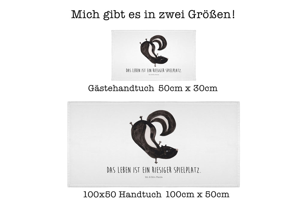 50 x 100 Handtuch Stinktier Handstand Handtuch, Badehandtuch, Badezimmer, Handtücher, groß, Kinder, Baby, Stinktier, Skunk, Wildtier, Raubtier, Stinker, Stinki, Spielplatz, verpielt, Kind