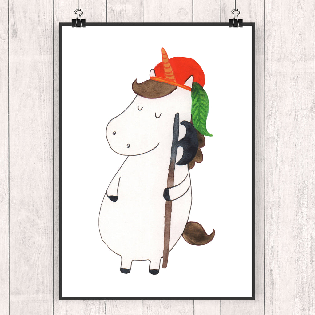 Poster Einhorn Bube Poster, Wandposter, Bild, Wanddeko, Küchenposter, Kinderposter, Wanddeko Bild, Raumdekoration, Wanddekoration, Handgemaltes Poster, Mr. & Mrs. Panda Poster, Designposter, Kunstdruck, Posterdruck, Einhorn, Einhörner, Einhorn Deko, Pegasus, Unicorn, Bube, Mittelalter
