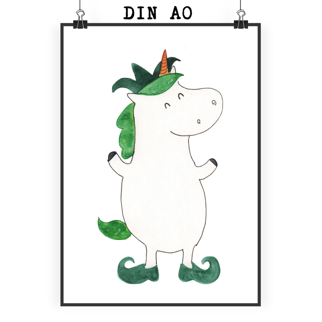 Poster Einhorn Joker Poster, Wandposter, Bild, Wanddeko, Küchenposter, Kinderposter, Wanddeko Bild, Raumdekoration, Wanddekoration, Handgemaltes Poster, Mr. & Mrs. Panda Poster, Designposter, Kunstdruck, Posterdruck, Einhorn, Einhörner, Einhorn Deko, Pegasus, Unicorn, Hofnarr, Kasper, Gaukler, Mittelalter