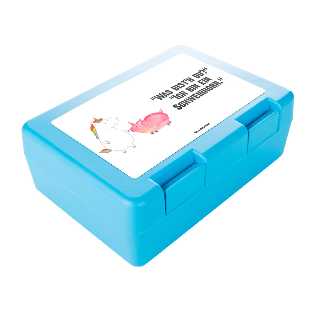 Brotdose Einhorn + Schweinhorn Brotbox, Snackbox, Lunch box, Butterbrotdose, Brotzeitbox, Einhorn, Einhörner, Einhorn Deko, Pegasus, Unicorn, Freundschaft, Schweinhorn, Schwein, Freundin, Schweinchen
