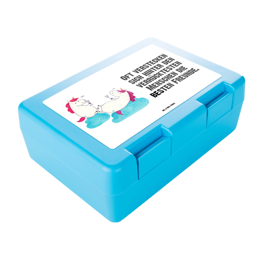 Brotdose Einhörner Sekt Brotbox, Snackbox, Lunch box, Butterbrotdose, Brotzeitbox, Einhorn, Einhörner, Einhorn Deko, Pegasus, Unicorn, Freundinnen, Freundin, BFF, Sekt, Mädelsabend, Spaß, Party, Korken, Anstoßen, Beste