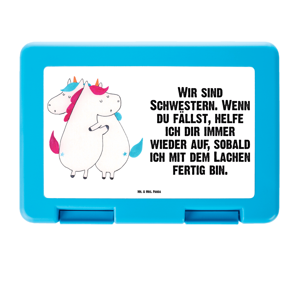 Brotdose Einhörner Umarmen Brotbox, Snackbox, Lunch box, Butterbrotdose, Brotzeitbox, Einhorn, Einhörner, Einhorn Deko, Pegasus, Unicorn, Freundinnen, Freundin, BFF, Schwester, Schwestern, Familie, Geschwister, Sister, Liebe
