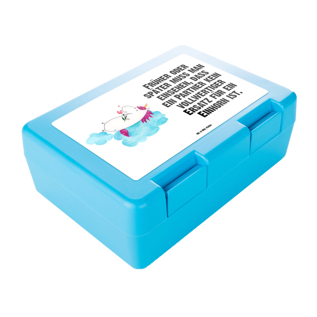 Brotdose Einhorn verliebt auf Wolke Brotbox, Snackbox, Lunch box, Butterbrotdose, Brotzeitbox, Einhorn, Einhörner, Einhorn Deko, Pegasus, Unicorn, verliebt, Liebe, Liebesbeweis, Freundin, Wolke