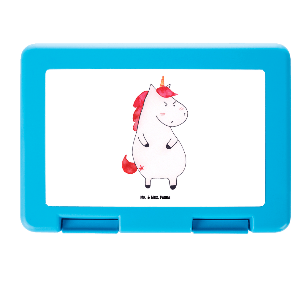 Brotdose Einhorn wütend Brotbox, Snackbox, Lunch box, Butterbrotdose, Brotzeitbox, Einhorn, Einhörner, Einhorn Deko, Pegasus, Unicorn, Realität, Ansage, lustlos, nein, Büro, Arbeit, wütend, dumme Fragen, lustig, Spaß, Geschenk