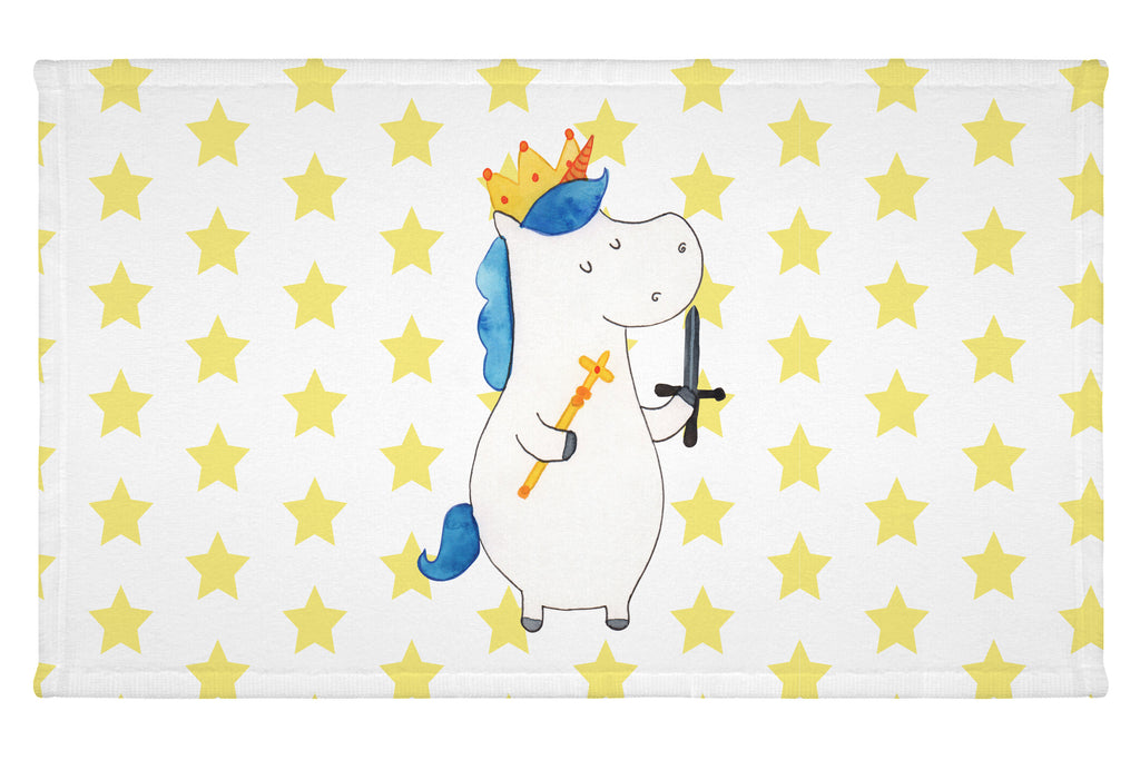 Gäste Handtuch Einhorn König mit Schwert Gästetuch, Reisehandtuch, Sport Handtuch, Frottier, Kinder Handtuch, Einhorn, Einhörner, Einhorn Deko, Pegasus, Unicorn, König, Ritter, Mittelalter