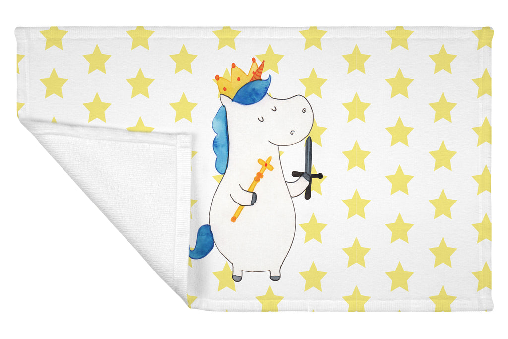 Gäste Handtuch Einhorn König mit Schwert Gästetuch, Reisehandtuch, Sport Handtuch, Frottier, Kinder Handtuch, Einhorn, Einhörner, Einhorn Deko, Pegasus, Unicorn, König, Ritter, Mittelalter