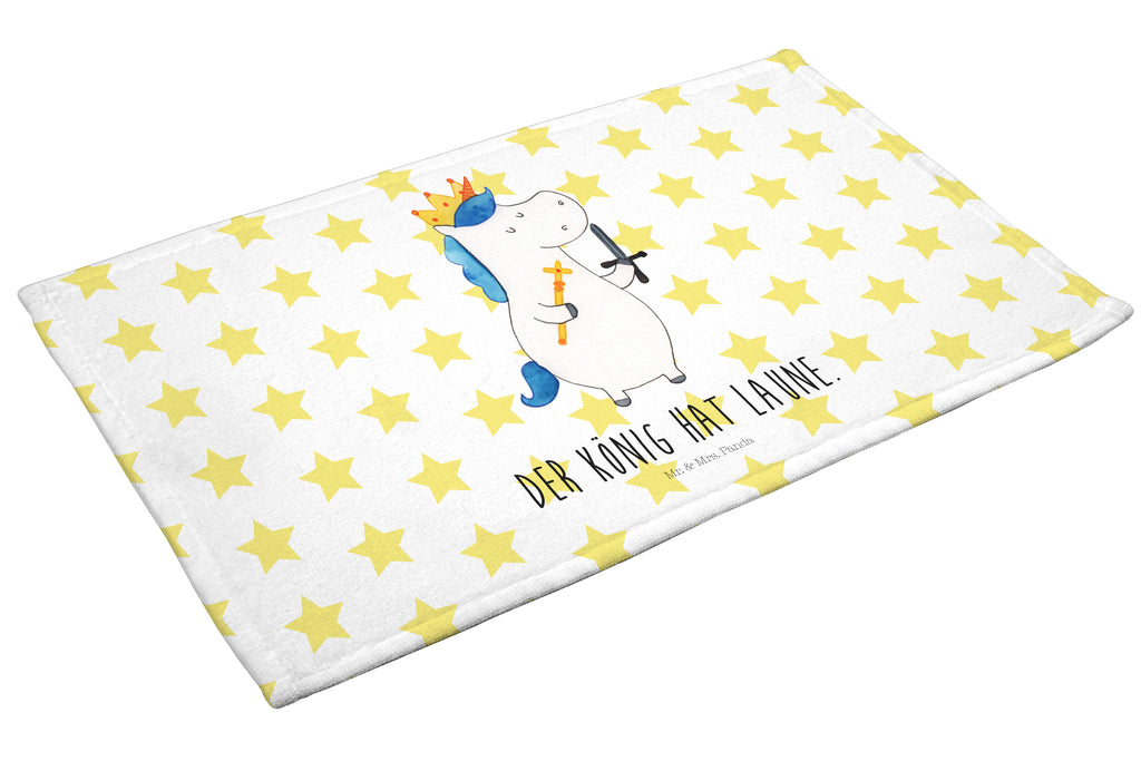 Gäste Handtuch Einhorn König mit Schwert Gästetuch, Reisehandtuch, Sport Handtuch, Frottier, Kinder Handtuch, Einhorn, Einhörner, Einhorn Deko, Pegasus, Unicorn, König, Ritter, Mittelalter