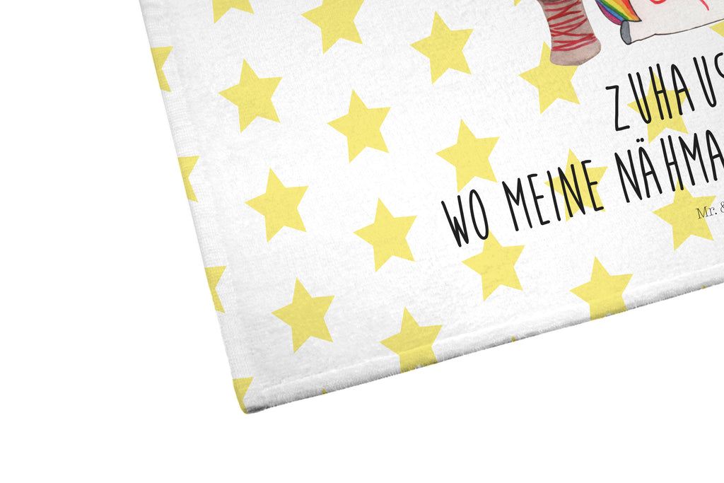 Gäste Handtuch Einhorn Näherin Gästetuch, Reisehandtuch, Sport Handtuch, Frottier, Kinder Handtuch, Einhorn, Einhörner, Einhorn Deko, Pegasus, Unicorn, Näherin, nähen, Mädchen, Freundin, Häkeln, Stricken, basteln, Nähzimmer