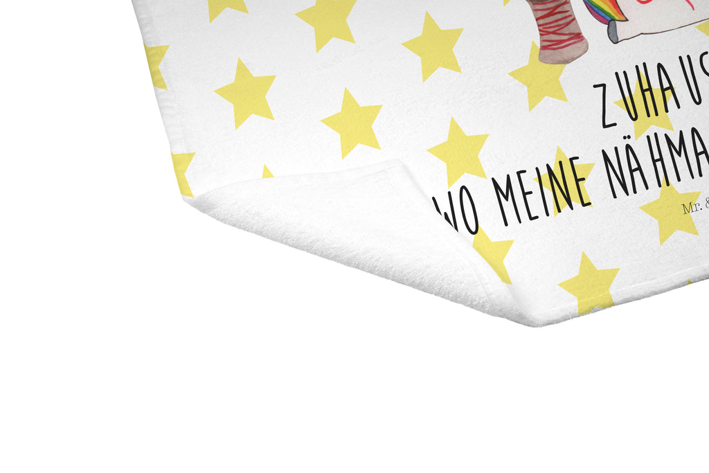 Gäste Handtuch Einhorn Näherin Gästetuch, Reisehandtuch, Sport Handtuch, Frottier, Kinder Handtuch, Einhorn, Einhörner, Einhorn Deko, Pegasus, Unicorn, Näherin, nähen, Mädchen, Freundin, Häkeln, Stricken, basteln, Nähzimmer