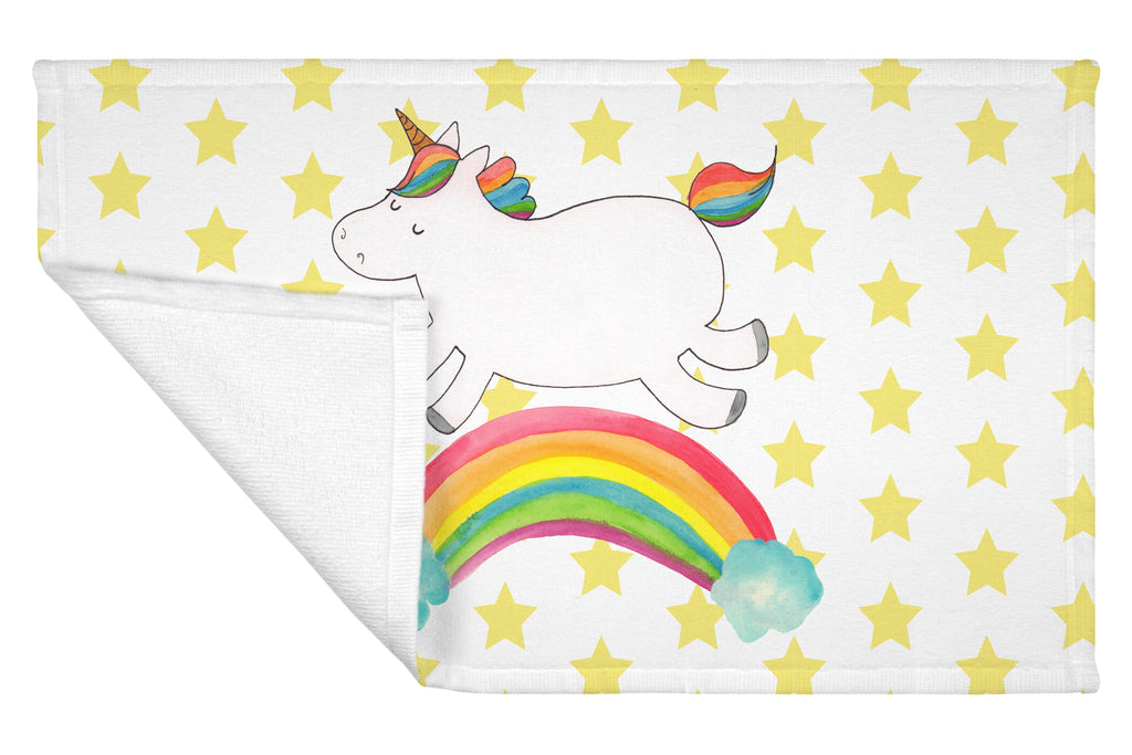 Gäste Handtuch Einhorn Regenbogen Gästetuch, Reisehandtuch, Sport Handtuch, Frottier, Kinder Handtuch, Einhorn, Einhörner, Einhorn Deko, Pegasus, Unicorn, Regenbogen, Glitzer, Einhornpower, Erwachsenwerden, Einhornautobahn