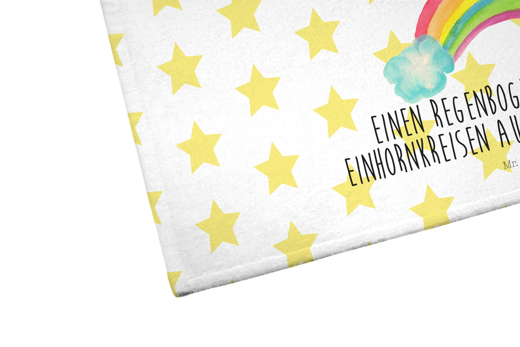 Gäste Handtuch Einhorn Regenbogen Gästetuch, Reisehandtuch, Sport Handtuch, Frottier, Kinder Handtuch, Einhorn, Einhörner, Einhorn Deko, Pegasus, Unicorn, Regenbogen, Glitzer, Einhornpower, Erwachsenwerden, Einhornautobahn