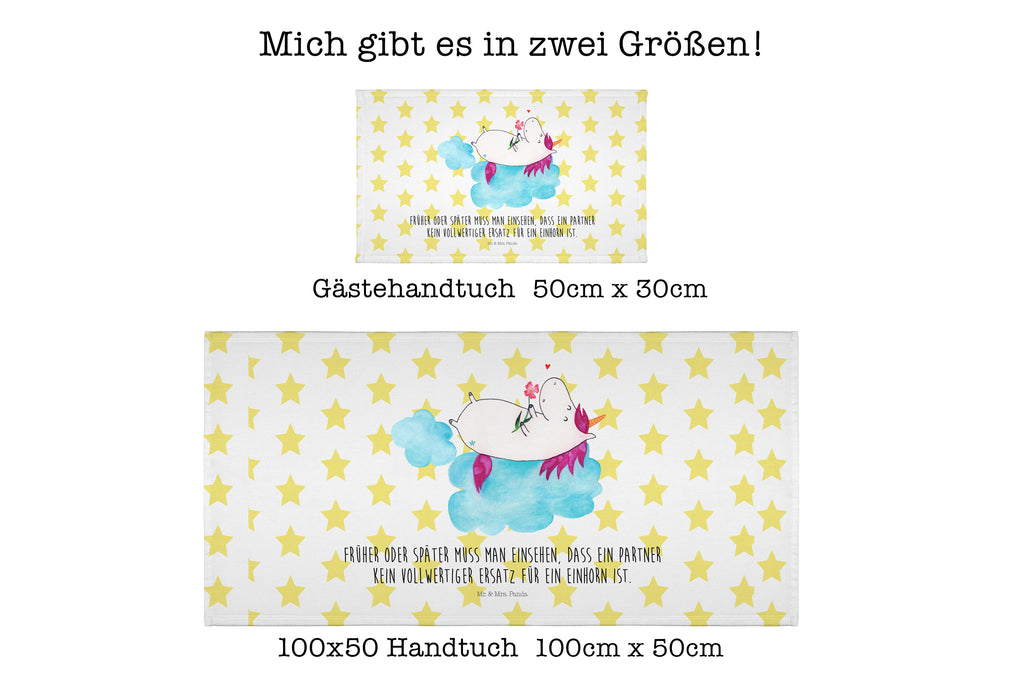 Gäste Handtuch Einhorn verliebt auf Wolke Gästetuch, Reisehandtuch, Sport Handtuch, Frottier, Kinder Handtuch, Einhorn, Einhörner, Einhorn Deko, Pegasus, Unicorn, verliebt, Liebe, Liebesbeweis, Freundin, Wolke
