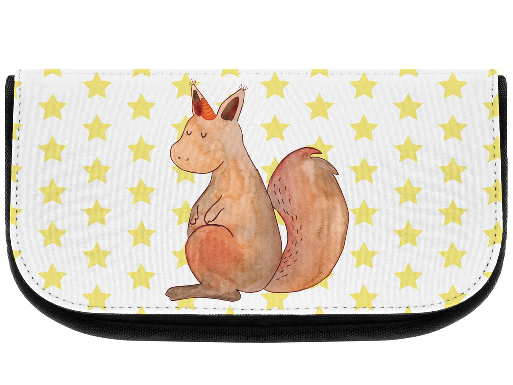 Kosmetiktasche Einhörnchen Glaube Kosmetikbeutel, Kulturtasche, Kulturbeutel, Schminktasche, Make-Up Tasche, Einhorn, Einhörner, Einhorn Deko, Pegasus, Unicorn, Einhörnchen, Eichhörnchen, Eichhorn
