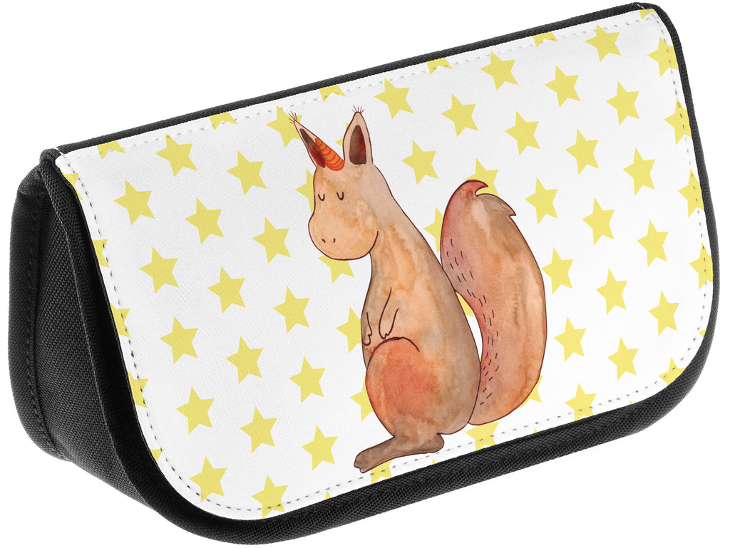 Kosmetiktasche Einhörnchen Glaube Kosmetikbeutel, Kulturtasche, Kulturbeutel, Schminktasche, Make-Up Tasche, Einhorn, Einhörner, Einhorn Deko, Pegasus, Unicorn, Einhörnchen, Eichhörnchen, Eichhorn