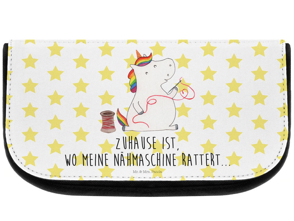 Kosmetiktasche Einhorn Näherin Kosmetikbeutel, Kulturtasche, Kulturbeutel, Schminktasche, Make-Up Tasche, Einhorn, Einhörner, Einhorn Deko, Pegasus, Unicorn, Näherin, nähen, Mädchen, Freundin, Häkeln, Stricken, basteln, Nähzimmer