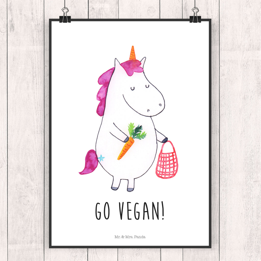 Poster Einhorn Vegan Poster, Wandposter, Bild, Wanddeko, Küchenposter, Kinderposter, Wanddeko Bild, Raumdekoration, Wanddekoration, Handgemaltes Poster, Mr. & Mrs. Panda Poster, Designposter, Kunstdruck, Posterdruck, Einhorn, Einhörner, Einhorn Deko, Pegasus, Unicorn, vegan, Gesund leben, Vegetariar, Rohkost, Gesund essen, Veganismus, Veganer