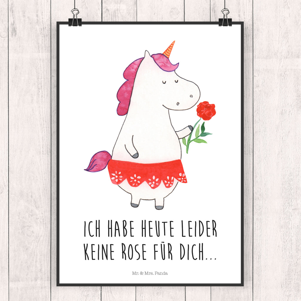 Poster Einhorn Dame Poster, Wandposter, Bild, Wanddeko, Küchenposter, Kinderposter, Wanddeko Bild, Raumdekoration, Wanddekoration, Handgemaltes Poster, Mr. & Mrs. Panda Poster, Designposter, Kunstdruck, Posterdruck, Einhorn, Einhörner, Einhorn Deko, Pegasus, Unicorn, Dame, Lady, feine Dame, Freundin, Frau, Bachelor, Bachelorette, Abfuhr, Schluss machen, Trennung