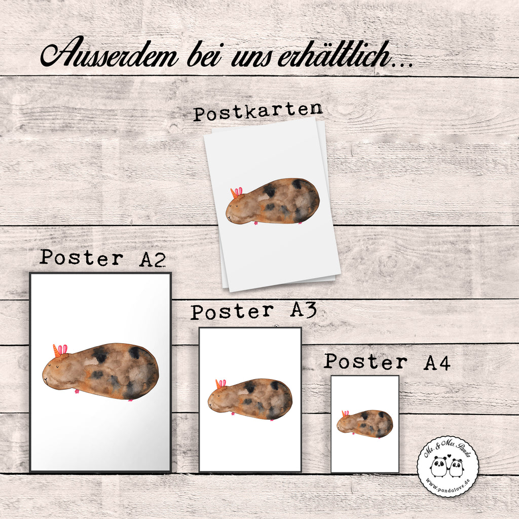 Poster Meerhörnchen Poster, Wandposter, Bild, Wanddeko, Küchenposter, Kinderposter, Wanddeko Bild, Raumdekoration, Wanddekoration, Handgemaltes Poster, Mr. & Mrs. Panda Poster, Designposter, Kunstdruck, Posterdruck, Einhorn, Einhörner, Einhorn Deko, Pegasus, Unicorn, Meerhörnchen, Meericorn, Meerschwein, Meerschweinchen