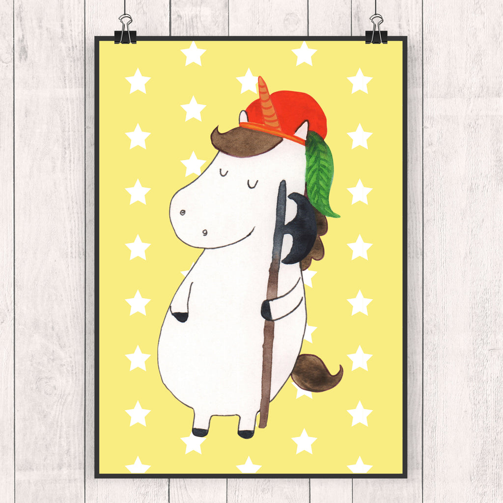 Poster Einhorn Bube Poster, Wandposter, Bild, Wanddeko, Küchenposter, Kinderposter, Wanddeko Bild, Raumdekoration, Wanddekoration, Handgemaltes Poster, Mr. & Mrs. Panda Poster, Designposter, Kunstdruck, Posterdruck, Einhorn, Einhörner, Einhorn Deko, Pegasus, Unicorn, Bube, Mittelalter