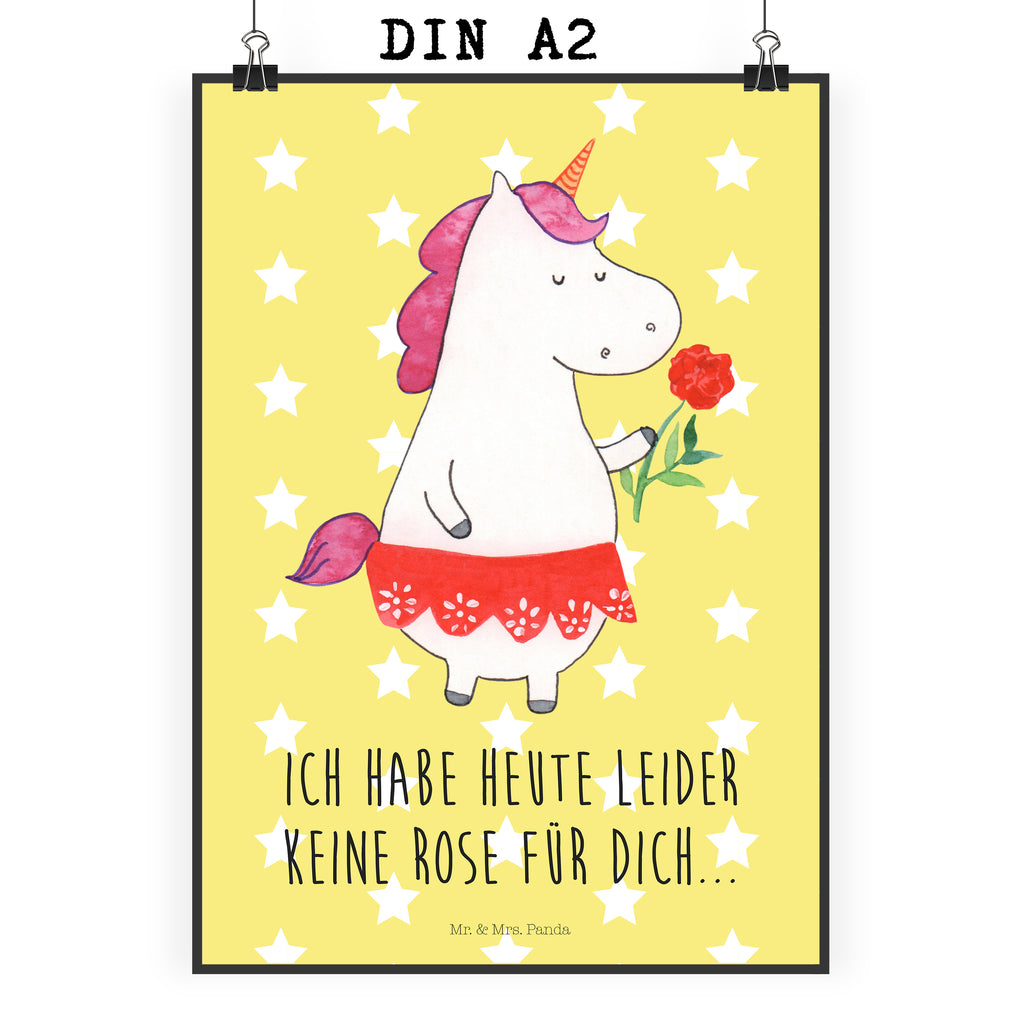 Poster Einhorn Dame Poster, Wandposter, Bild, Wanddeko, Küchenposter, Kinderposter, Wanddeko Bild, Raumdekoration, Wanddekoration, Handgemaltes Poster, Mr. & Mrs. Panda Poster, Designposter, Kunstdruck, Posterdruck, Einhorn, Einhörner, Einhorn Deko, Pegasus, Unicorn, Dame, Lady, feine Dame, Freundin, Frau, Bachelor, Bachelorette, Abfuhr, Schluss machen, Trennung
