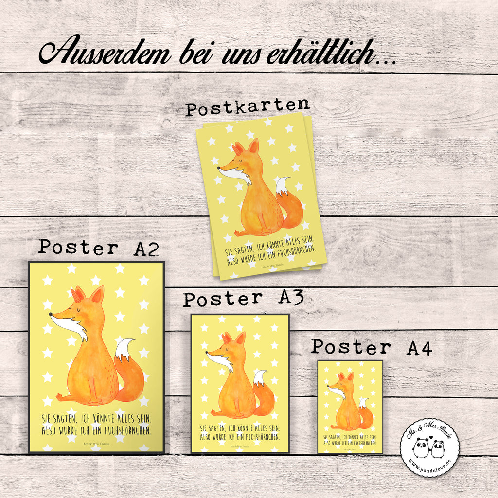 Poster Fuchshörnchen Poster, Wandposter, Bild, Wanddeko, Küchenposter, Kinderposter, Wanddeko Bild, Raumdekoration, Wanddekoration, Handgemaltes Poster, Mr. & Mrs. Panda Poster, Designposter, Kunstdruck, Posterdruck, Einhorn, Einhörner, Einhorn Deko, Pegasus, Unicorn, Fuchs, Unicorns, Fuchshörnchen, Fuchshorn, Foxycorn, Füchse