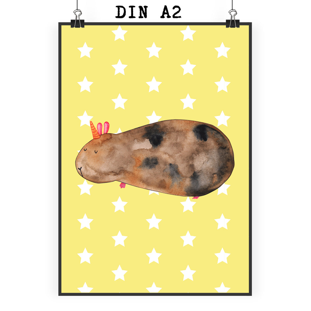 Poster Meerhörnchen Poster, Wandposter, Bild, Wanddeko, Küchenposter, Kinderposter, Wanddeko Bild, Raumdekoration, Wanddekoration, Handgemaltes Poster, Mr. & Mrs. Panda Poster, Designposter, Kunstdruck, Posterdruck, Einhorn, Einhörner, Einhorn Deko, Pegasus, Unicorn, Meerhörnchen, Meericorn, Meerschwein, Meerschweinchen