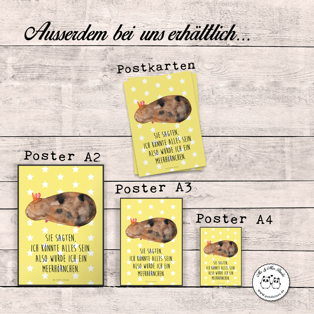 Poster Meerhörnchen Poster, Wandposter, Bild, Wanddeko, Küchenposter, Kinderposter, Wanddeko Bild, Raumdekoration, Wanddekoration, Handgemaltes Poster, Mr. & Mrs. Panda Poster, Designposter, Kunstdruck, Posterdruck, Einhorn, Einhörner, Einhorn Deko, Pegasus, Unicorn, Meerhörnchen, Meericorn, Meerschwein, Meerschweinchen