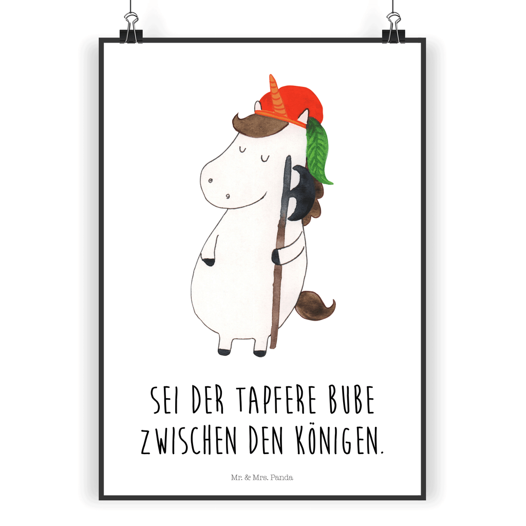 Poster Einhorn Bube Poster, Wandposter, Bild, Wanddeko, Küchenposter, Kinderposter, Wanddeko Bild, Raumdekoration, Wanddekoration, Handgemaltes Poster, Mr. & Mrs. Panda Poster, Designposter, Kunstdruck, Posterdruck, Einhorn, Einhörner, Einhorn Deko, Pegasus, Unicorn, Bube, Mittelalter