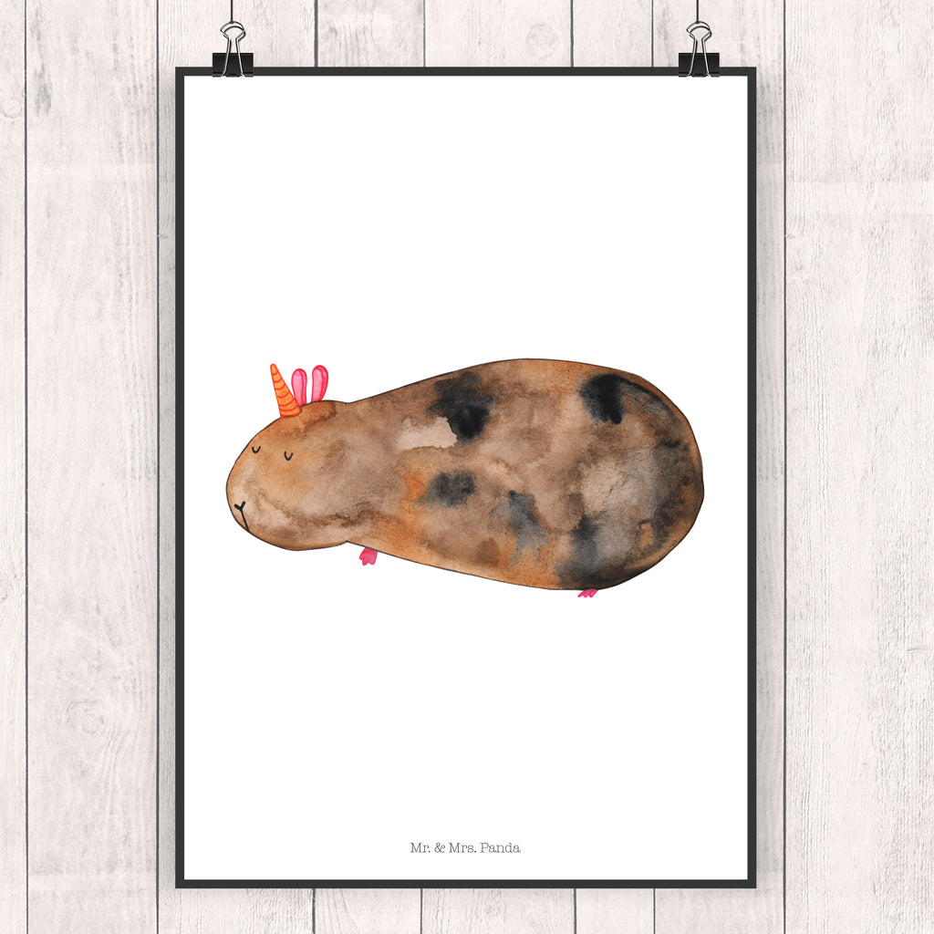 Poster Meerhörnchen Poster, Wandposter, Bild, Wanddeko, Küchenposter, Kinderposter, Wanddeko Bild, Raumdekoration, Wanddekoration, Handgemaltes Poster, Mr. & Mrs. Panda Poster, Designposter, Kunstdruck, Posterdruck, Einhorn, Einhörner, Einhorn Deko, Pegasus, Unicorn, Meerhörnchen, Meericorn, Meerschwein, Meerschweinchen