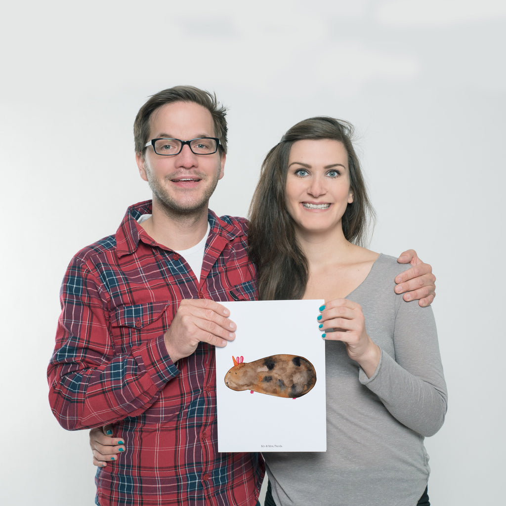 Poster Meerhörnchen Poster, Wandposter, Bild, Wanddeko, Küchenposter, Kinderposter, Wanddeko Bild, Raumdekoration, Wanddekoration, Handgemaltes Poster, Mr. & Mrs. Panda Poster, Designposter, Kunstdruck, Posterdruck, Einhorn, Einhörner, Einhorn Deko, Pegasus, Unicorn, Meerhörnchen, Meericorn, Meerschwein, Meerschweinchen