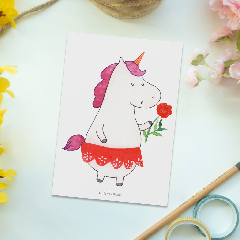 Postkarte Einhorn Dame Geschenkkarte, Grußkarte, Karte, Einladung, Ansichtskarte, Geburtstagskarte, Einladungskarte, Einhorn, Einhörner, Einhorn Deko, Pegasus, Unicorn, Dame, Lady, feine Dame, Freundin, Frau, Bachelor, Bachelorette, Abfuhr, Schluss machen, Trennung