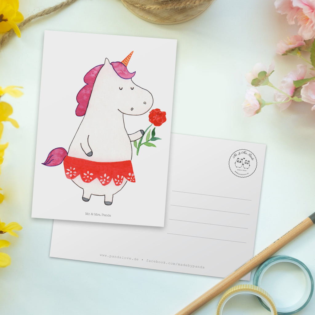 Postkarte Einhorn Dame Geschenkkarte, Grußkarte, Karte, Einladung, Ansichtskarte, Geburtstagskarte, Einladungskarte, Einhorn, Einhörner, Einhorn Deko, Pegasus, Unicorn, Dame, Lady, feine Dame, Freundin, Frau, Bachelor, Bachelorette, Abfuhr, Schluss machen, Trennung