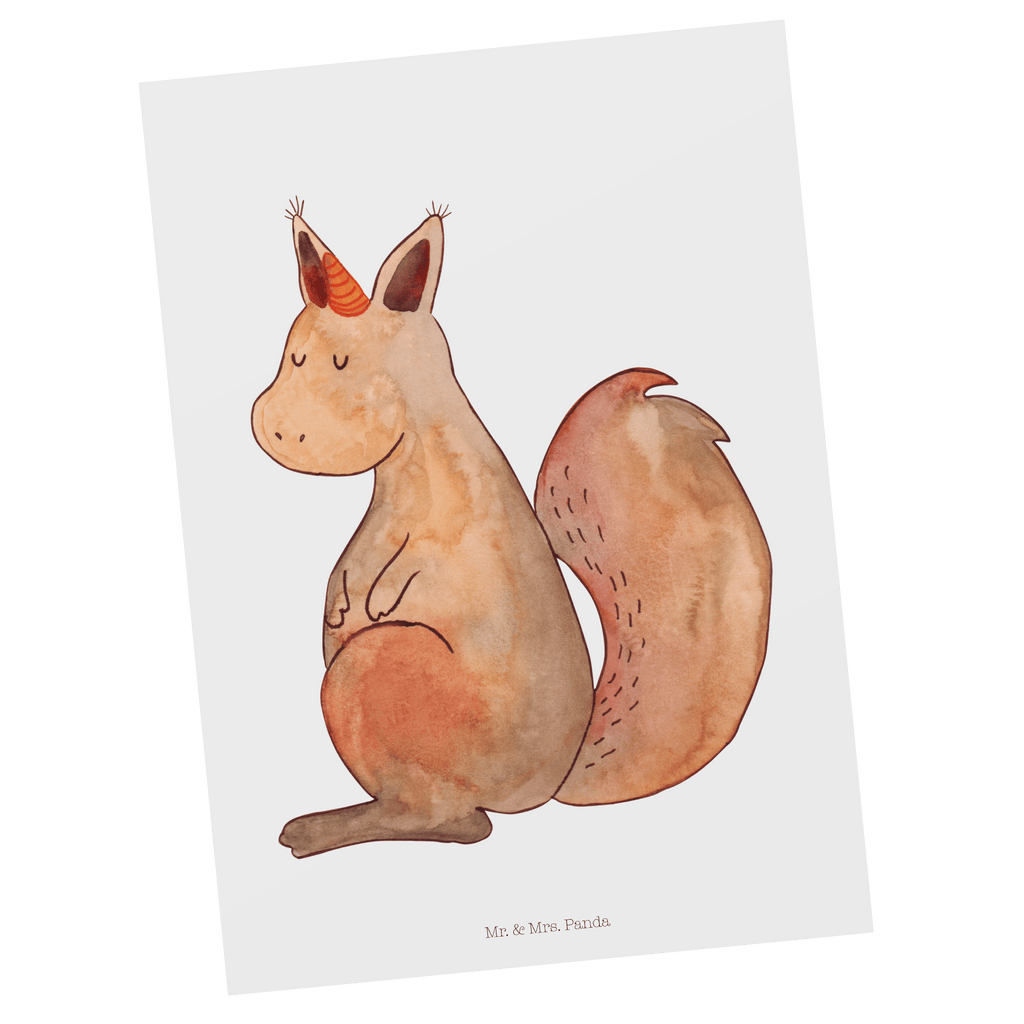 Postkarte Einhörnchen Glaube Geschenkkarte, Grußkarte, Karte, Einladung, Ansichtskarte, Geburtstagskarte, Einladungskarte, Einhorn, Einhörner, Einhorn Deko, Pegasus, Unicorn, Einhörnchen, Eichhörnchen, Eichhorn