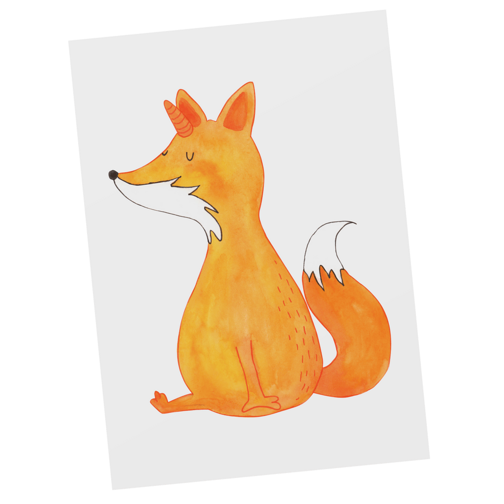 Postkarte Fuchshörnchen Wunsch Geschenkkarte, Grußkarte, Karte, Einladung, Ansichtskarte, Geburtstagskarte, Einladungskarte, Einhorn, Einhörner, Einhorn Deko, Pegasus, Unicorn, Fuchs, Unicorns, Fuchshörnchen, Fuchshorn, Foxycorn, Füchse