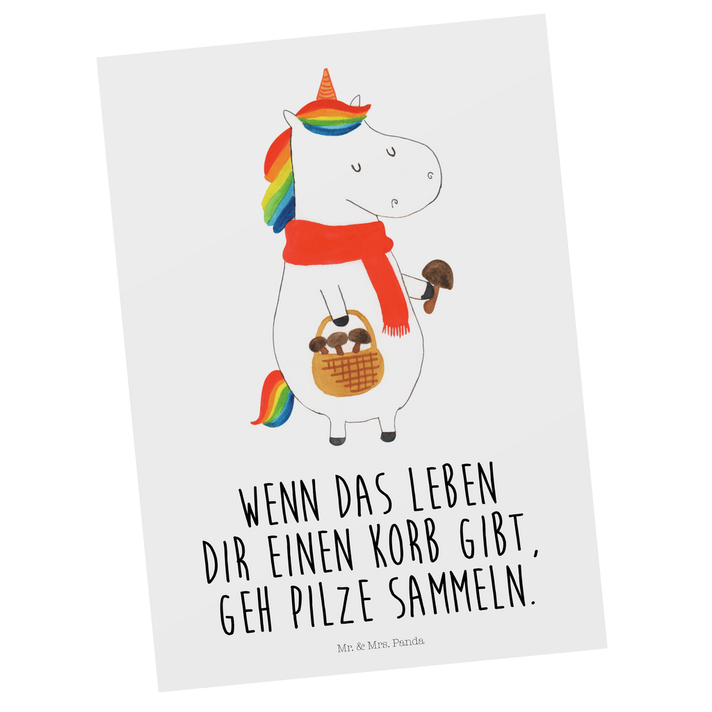 Postkarte Einhorn Pilz Geschenkkarte, Grußkarte, Karte, Einladung, Ansichtskarte, Geburtstagskarte, Einladungskarte, Dankeskarte, Einhorn, Einhörner, Einhorn Deko, Pegasus, Unicorn, Pilze, Pilzsammler, Motivation, Spruch, Liebeskummer