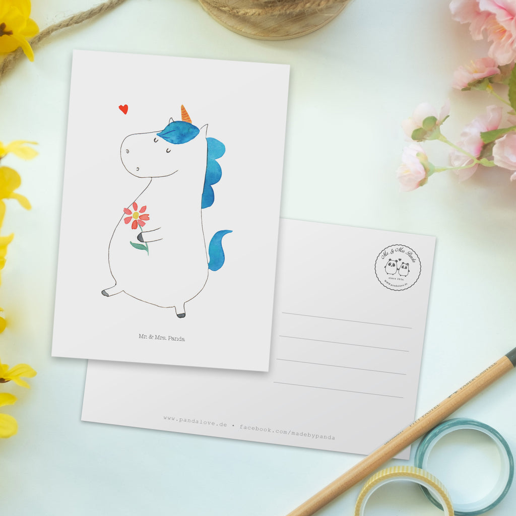 Postkarte Einhorn Spaziergang Geschenkkarte, Grußkarte, Karte, Einladung, Ansichtskarte, Geburtstagskarte, Einladungskarte, Einhorn, Einhörner, Einhorn Deko, Pegasus, Unicorn, Glitzer, Blumen, Spaziergang, Motivation, Gute Laune, Freude, Freundin, Mutter, Schwester