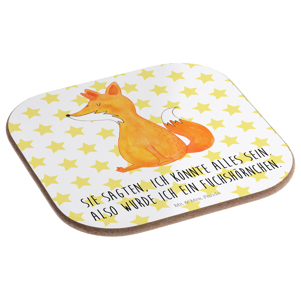 Quadratische Untersetzer Fuchshörnchen Wunsch Bierdeckel, Glasuntersetzer, Untersetzer Gläser, Getränkeuntersetzer, Einhorn, Einhörner, Einhorn Deko, Pegasus, Unicorn, Fuchs, Unicorns, Fuchshörnchen, Fuchshorn, Foxycorn, Füchse