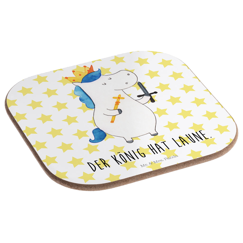 Quadratische Untersetzer Einhorn König mit Schwert Bierdeckel, Glasuntersetzer, Untersetzer Gläser, Getränkeuntersetzer, Einhorn, Einhörner, Einhorn Deko, Pegasus, Unicorn, König, Ritter, Mittelalter